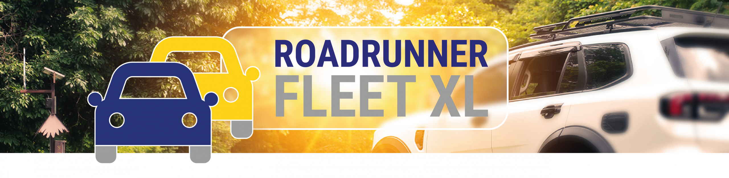 Roadrunner Fleet XL: Effiziente Flottenlösung für Unternehmen mit Fokus auf flexible Mobilität, moderne Fahrzeuge und professionelle Fuhrparkorganisation. Roadrunner Fleet XL Fahrzeugflotte mit Logo und modernem Firmenfahrzeug für nachhaltige Mobilität und Fuhrparkmanagement